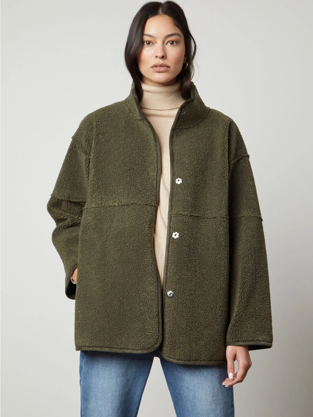 Velvet by Graham & Spencer Albany Luxe Sherpa Reversible Teddy Jacket Size Large